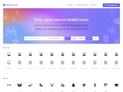 Health icons