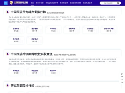 复旦版中国医院排行榜