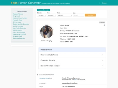 Fake Person Generator