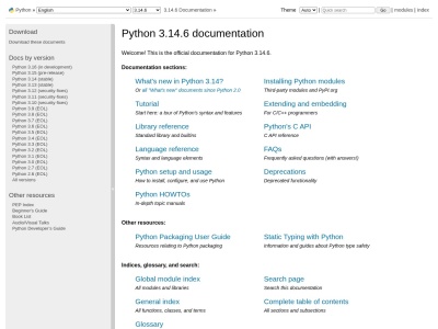 Python 3.14.6 文档